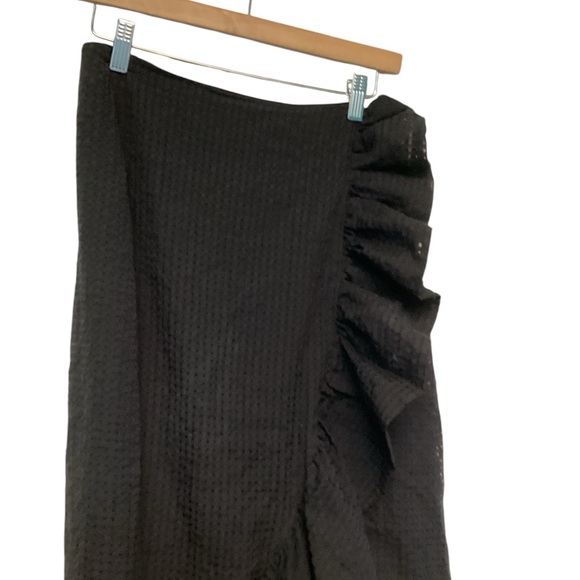 Maeve/Anthropologie Ruffle  Midi Skirt - Picture 6 of 7